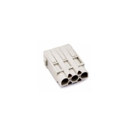 Insert HM modulaire, Raccordement à Sertir, mâle, 7 pin, 40A, Polycarbonate 